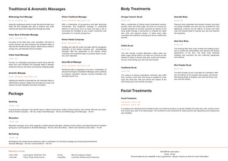 Fleuraison&#x20;Spa&#x20;Menu